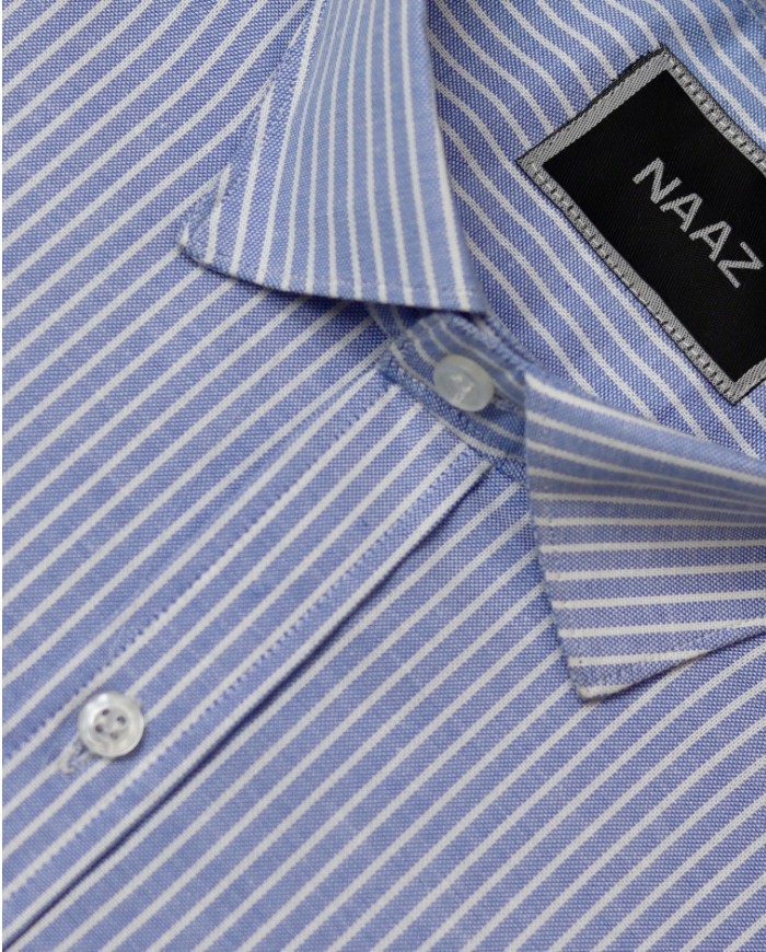 Full Sleeve Shirt - Sky Blue Strip